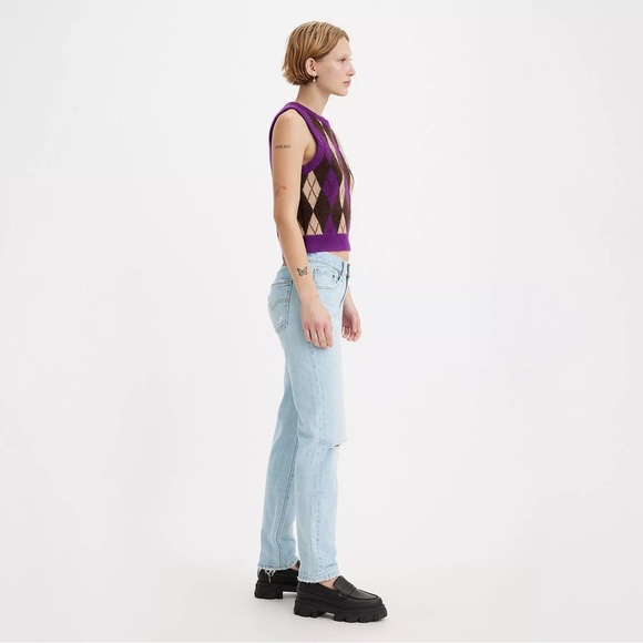 LEVI’S PREMIUM Middy Straight Women’s Jeans - Light Wash - 27x31 - NWT! - Picture 3 of 10